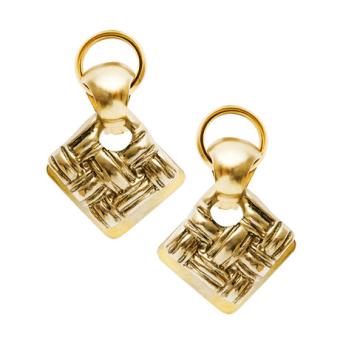 Златни обеци - клипс